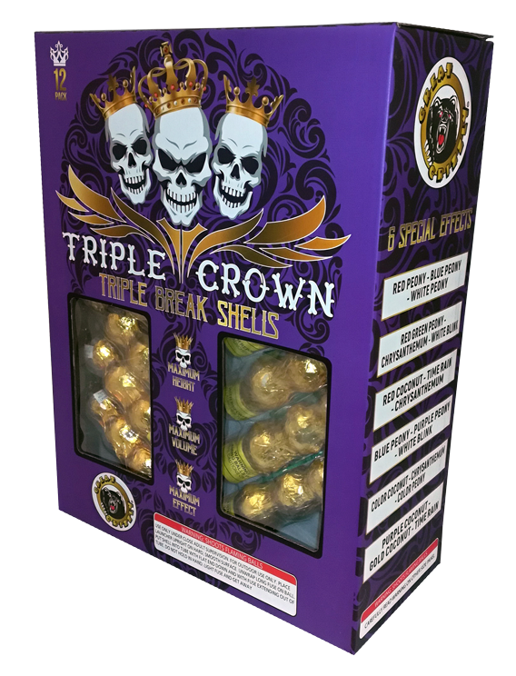 Triple Crown 12 Shells (Triple Breaks) KJ's Fireworks
